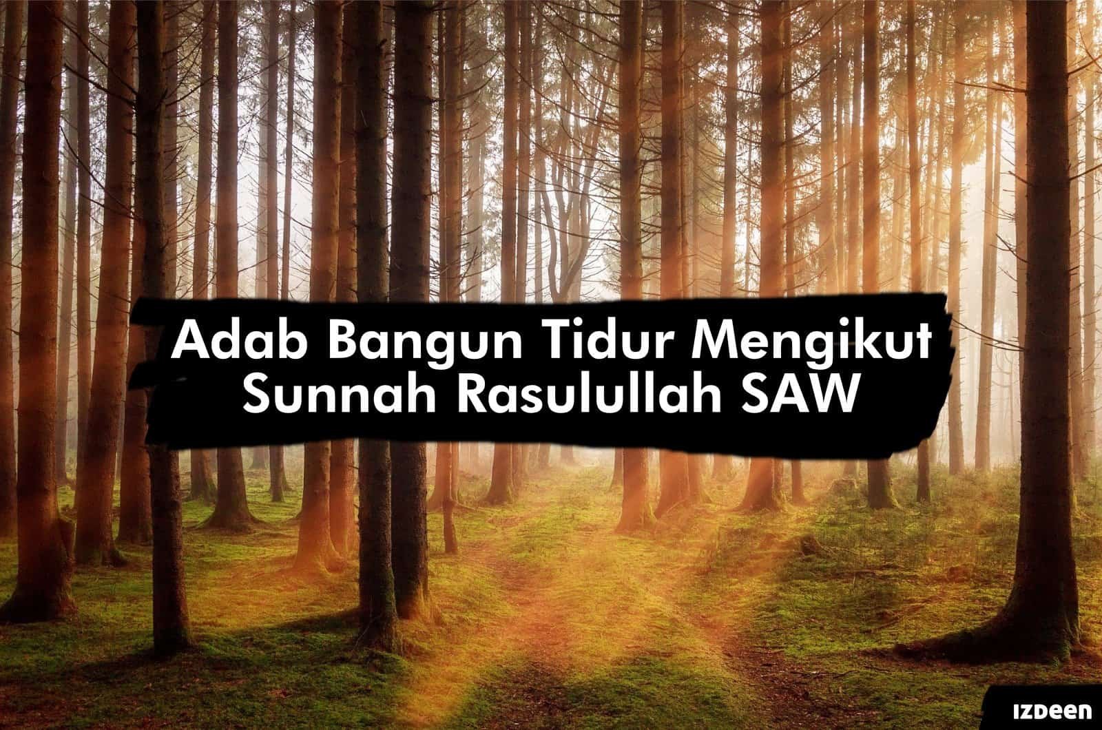 adab bangun tidur