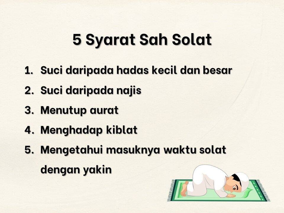 syarat sah solat