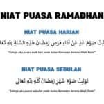 niat puasa ramadhan