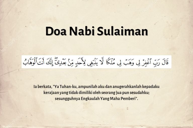 doa nabi sulaiman