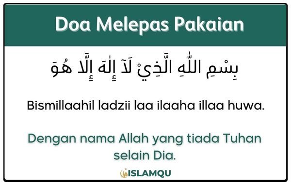 Doa Buka dan Pakai Pakaian