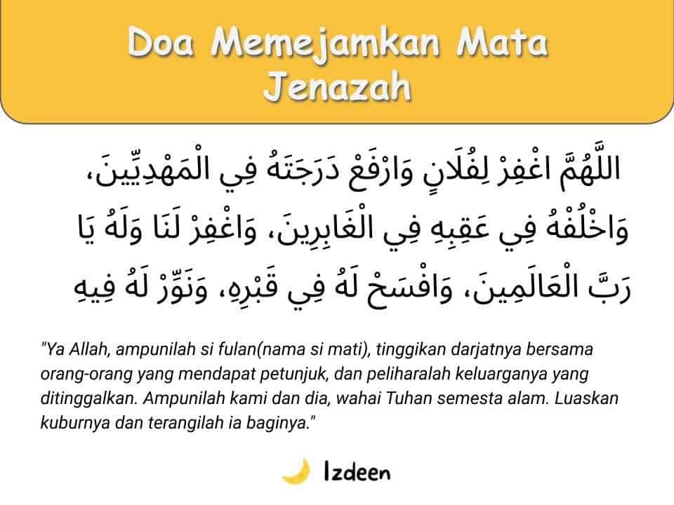 Adab dan Doa Ketika Memejamkan Mata Jenazah Menurut Sunnah