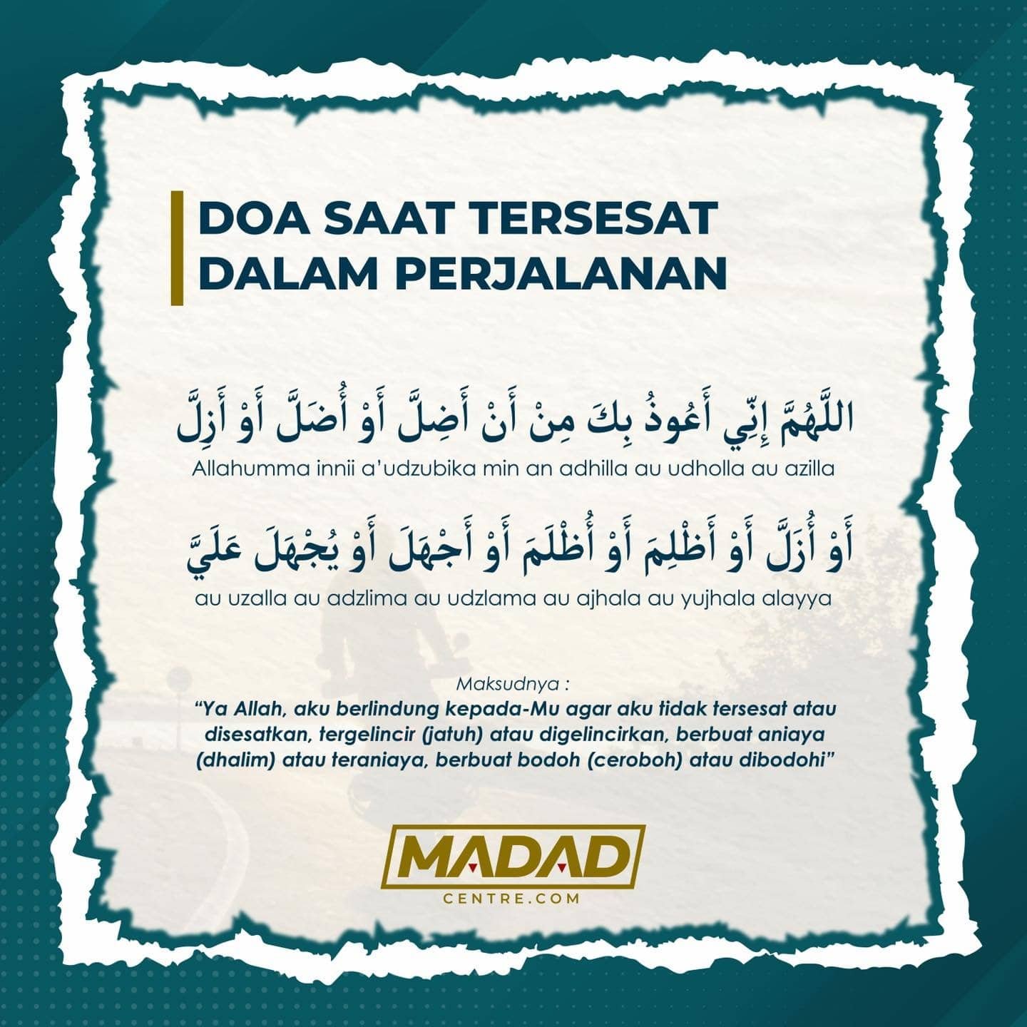 doa sesat jalan